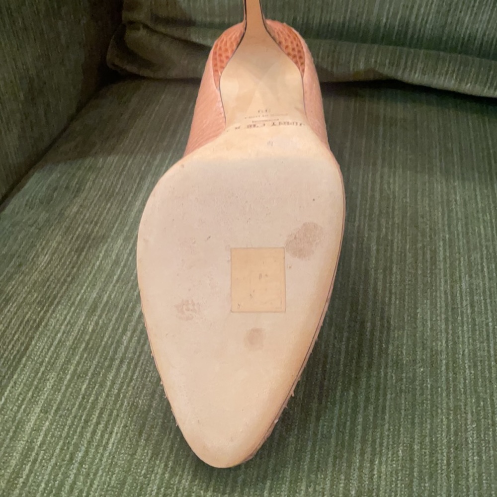 Pink Jimmy Choo faux snake skin pumps! Good as new! - Picture 4 of 5